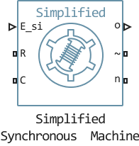 simplified synchronous machine
