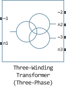 three winding transformer (three phase)