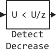 detect decrease