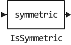 issymmetric