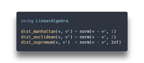 distance functions