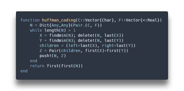 huffman coding