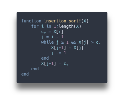 insertion sort!