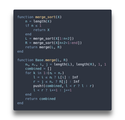 merge sort