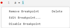 delete breakpoints in code