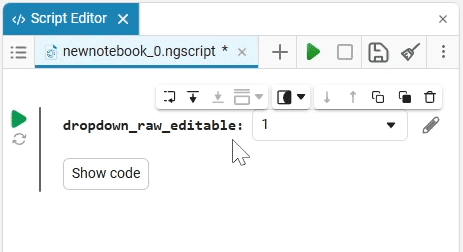 dropdown raw editable en