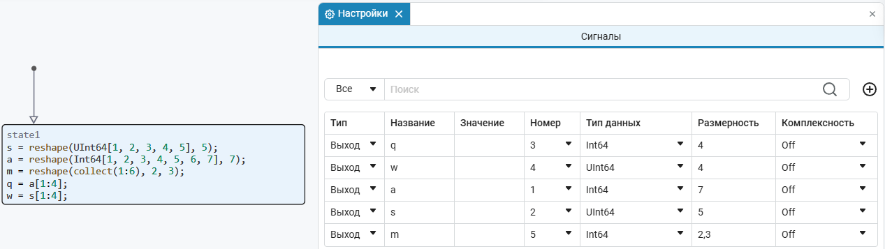 state machines variables example ru