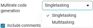 multirate model setting en