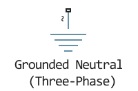 grounded neutral (three phase)