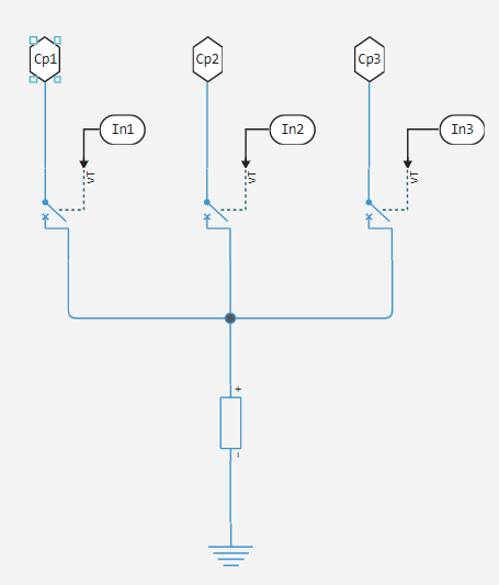 fault (three phase) 1 2