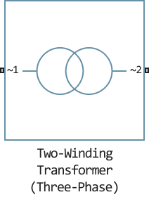 two winding transformer (three phase)