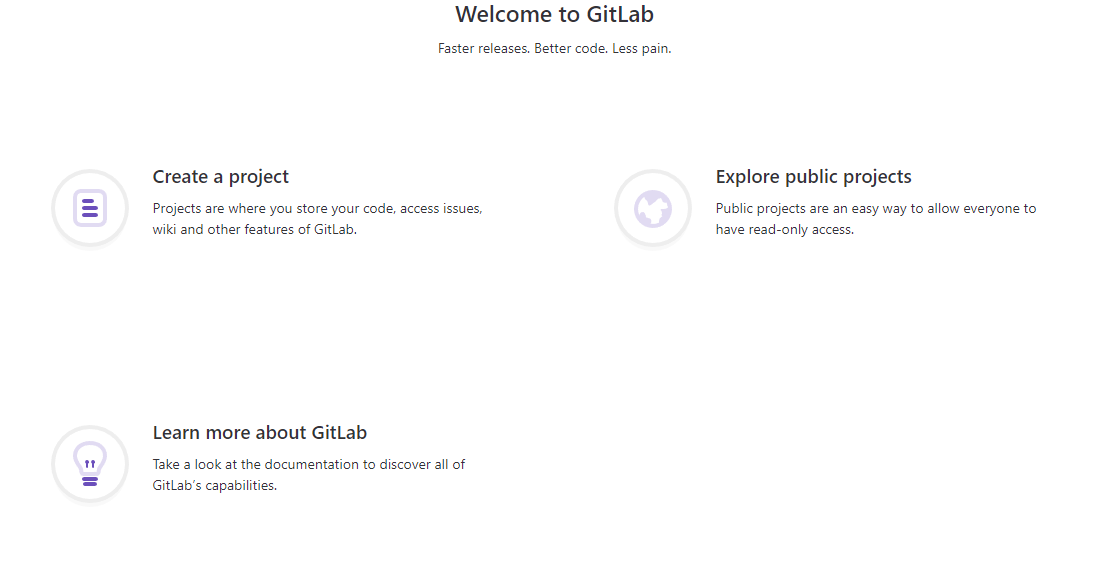 gitlab main menu en