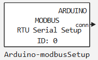 arduino modbusSetup