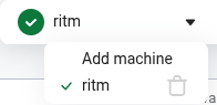ritm manager add select machine en