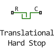 translational hard stop