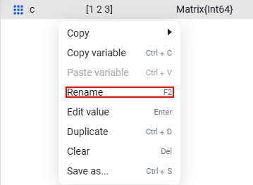 variables delete 1 1 en